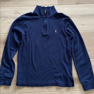 Polo Ralph Lauren Boys Navy 1/4 Zip Size Large (14-16)